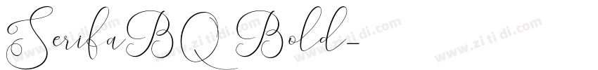 SerifaBQ Bold字体转换